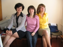 Наталія Смик, Тетяна Кеда та Олена Крушинська. Квітень 2007